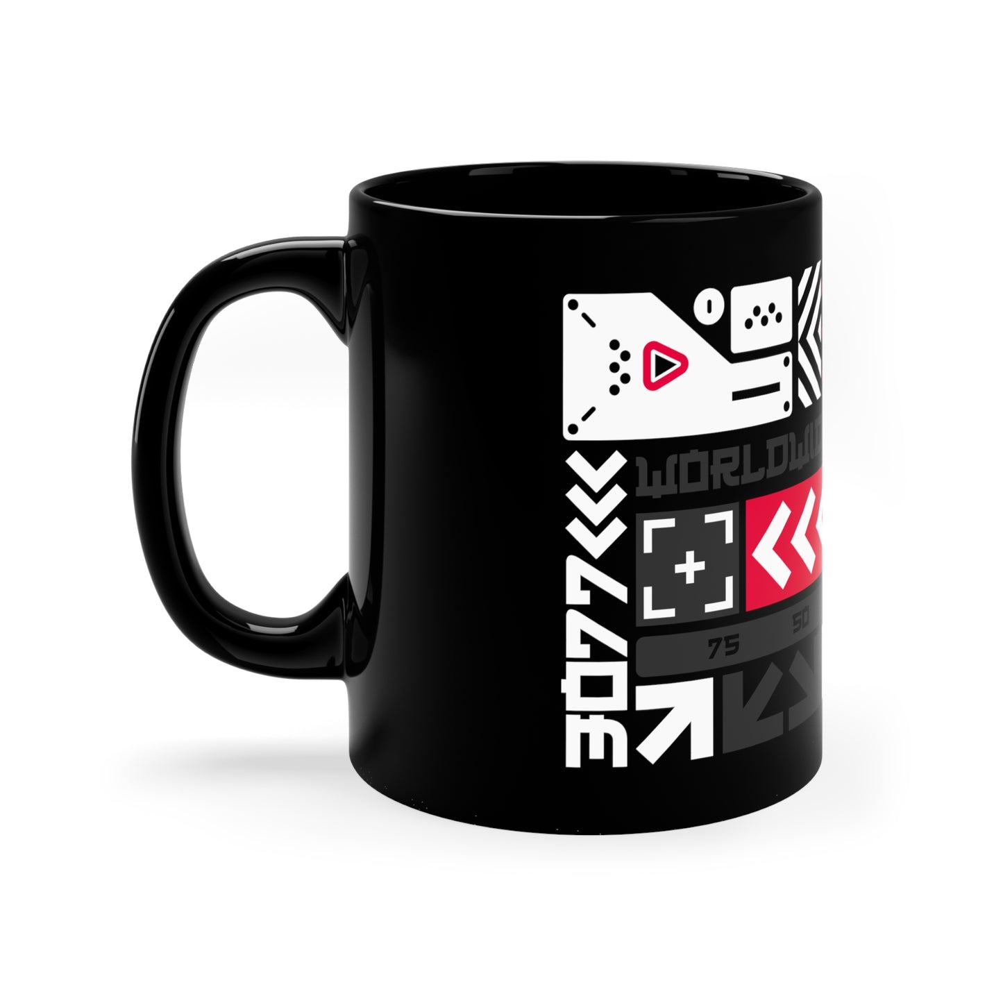 Worldwide 3077 - 11oz Black Mug