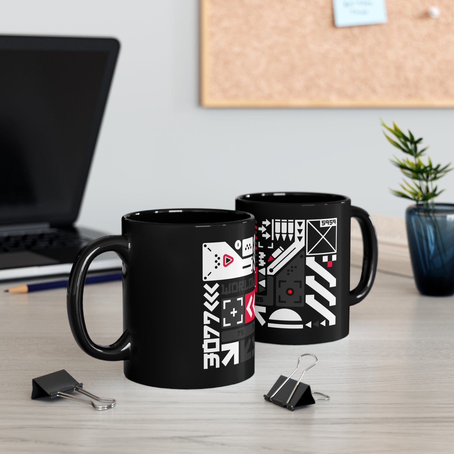 Worldwide 3077 - 11oz Black Mug
